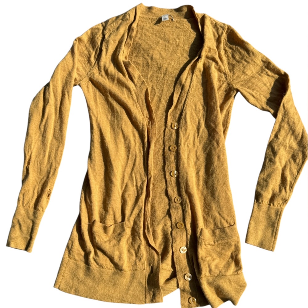 Yellow Button-Up Women's Top